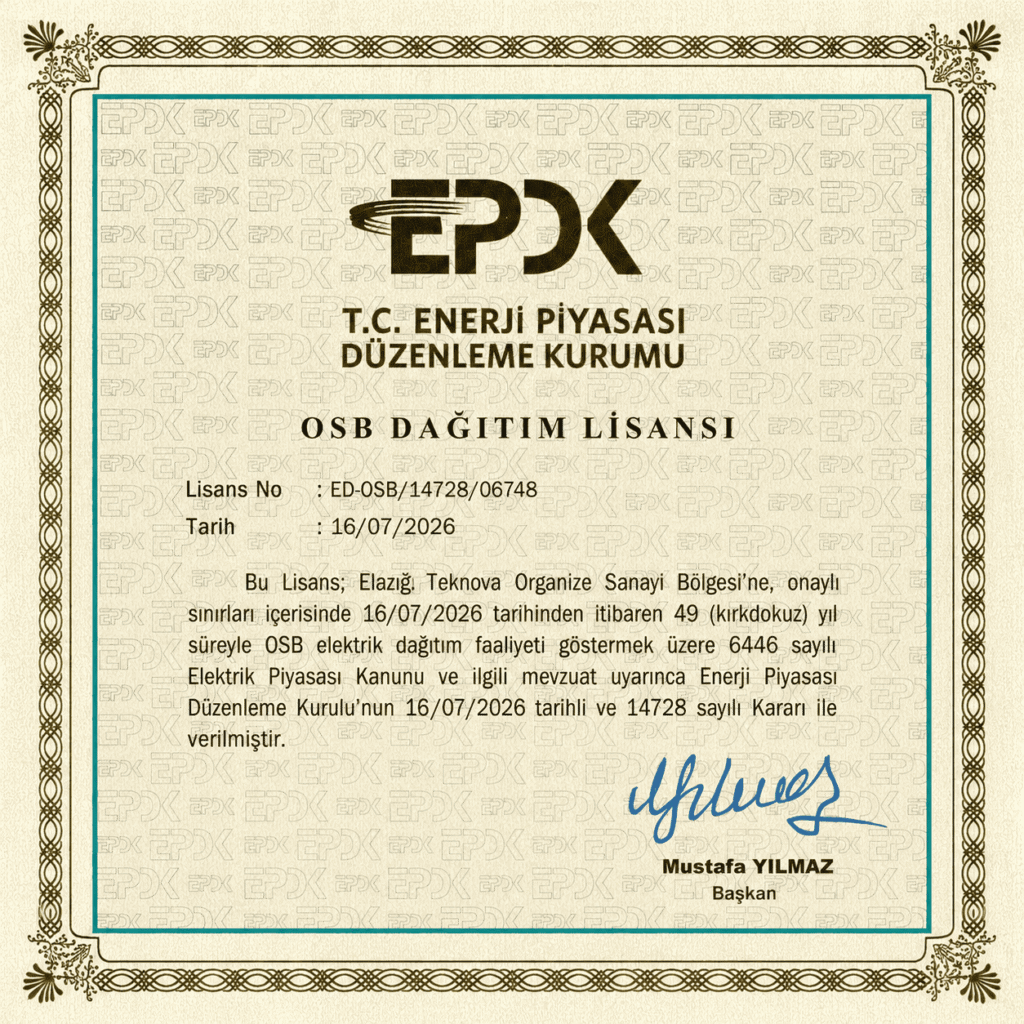 epdk osb dağıtım lisansı